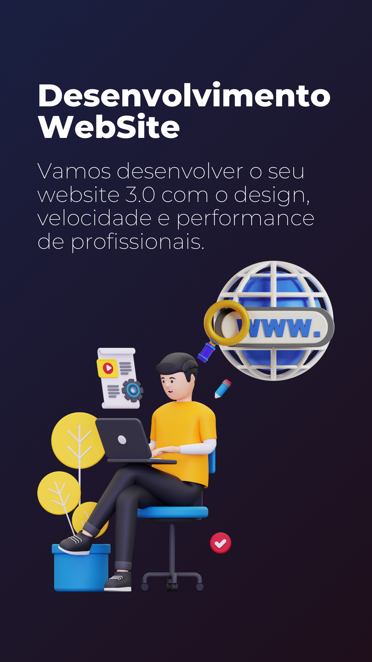 Cards Site Job Inteligente - socialmedia